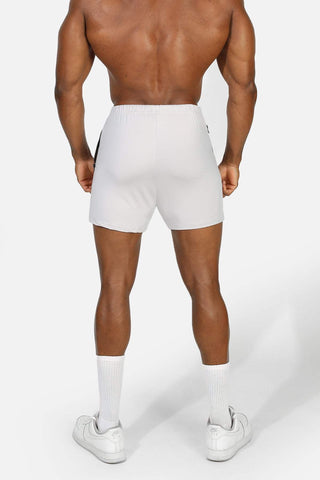 Agile Bodybuilding 4'' Shorts w Zipper Pockets - Platinum Gray